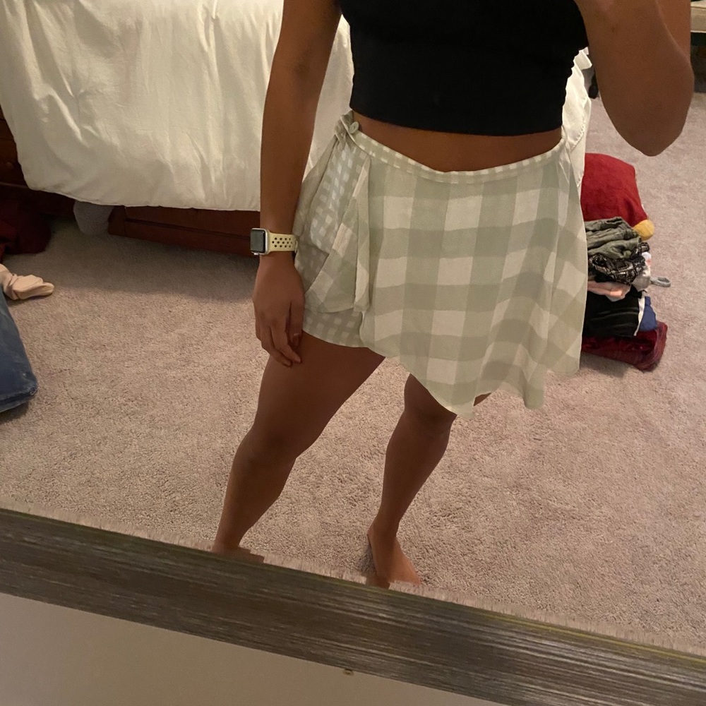 Green Gingham Skort - image 1